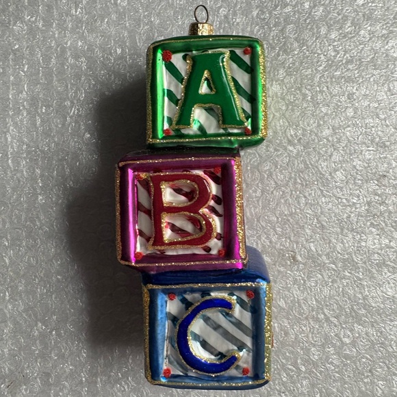 Christopher Radko : Baby Blocks ornament - Picture 1 of 6